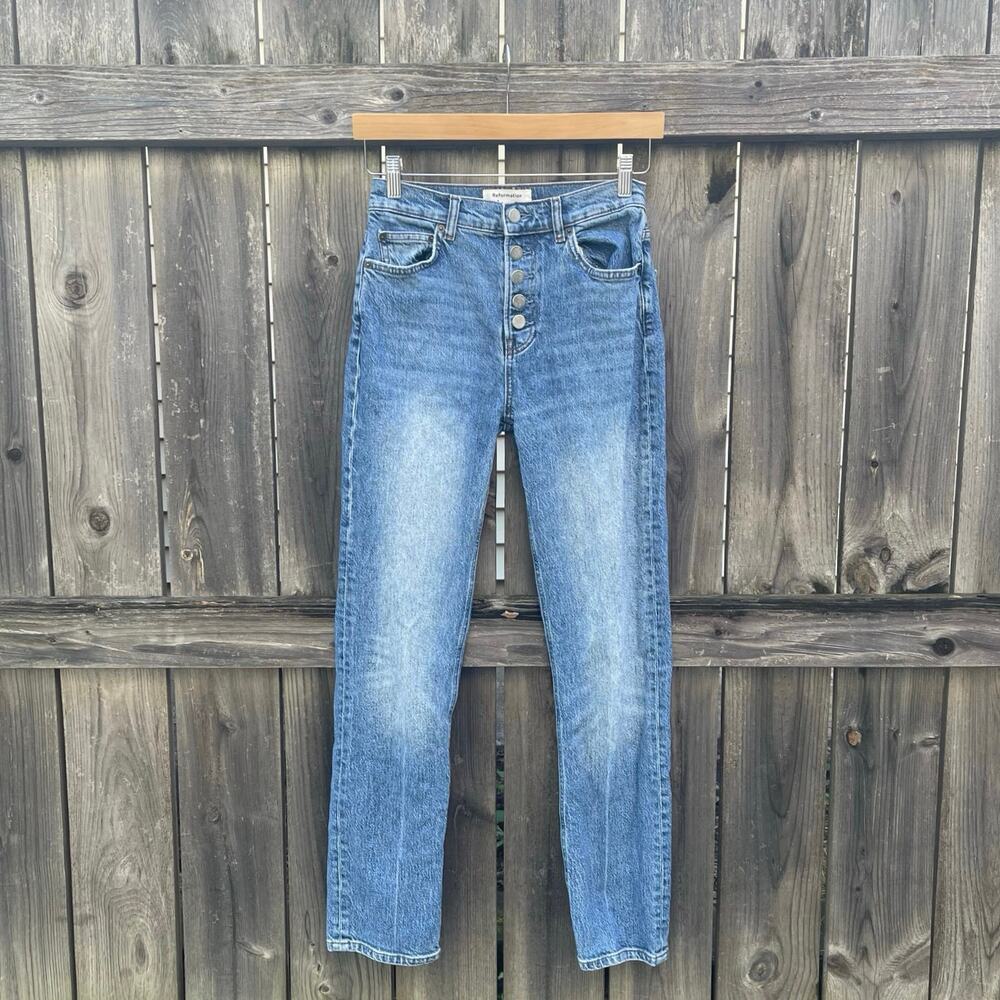 Reformation Jeans • Liza Button Fly High Rise Jeans Malta